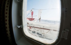 Вид из окна каюты на 7 палубе